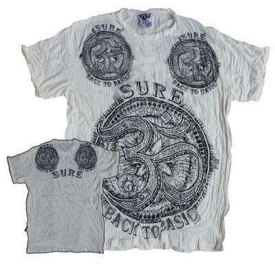 Sure Pure Concept - T-Shirt Back To Basic Om - weiß Größe L