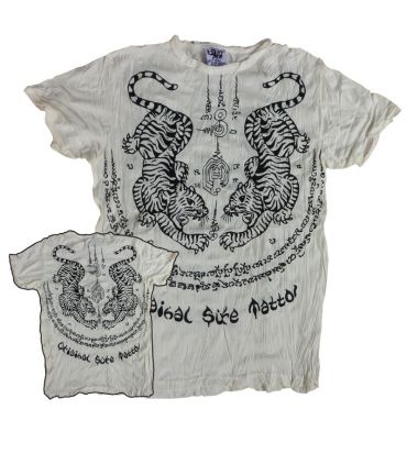 Sure Tiger Tatouage blanc Taille L