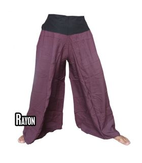 Samurai trousers Rayon magenta