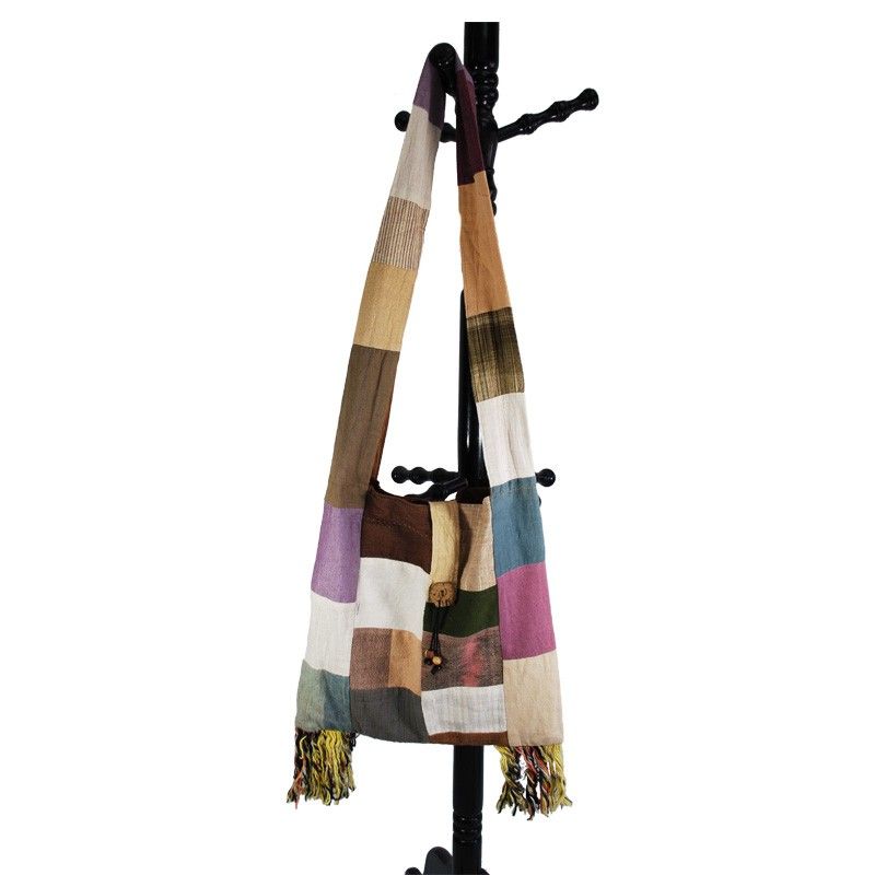 Large hanging bag - patchwork - cotton