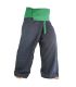 Thai Fisherman Pants Cotton Mix - Black Green
