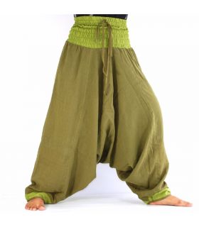 Pantalones de harén oliva