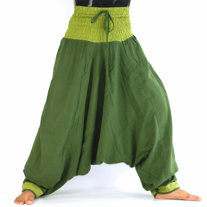 Pantalones de harén verdes
