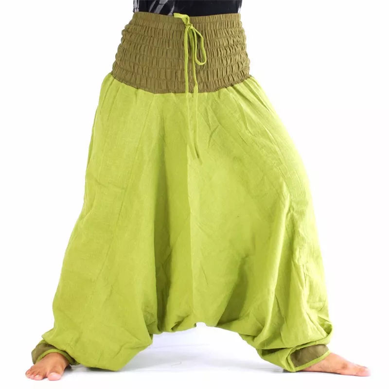 pantalon de harem - vert