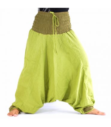 pantalon de harem - vert