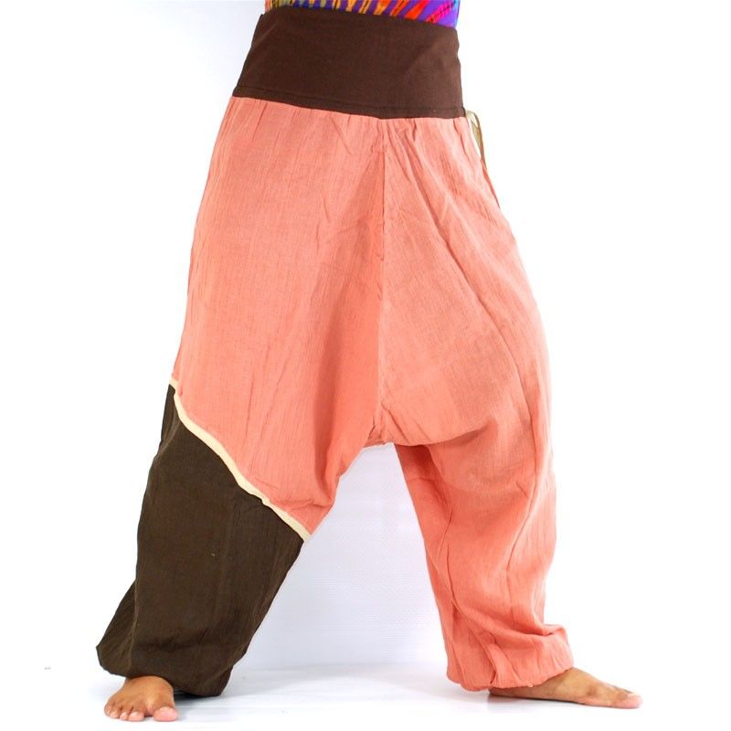 Pantalon Aladdin - rosé / marron