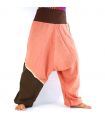 Harem pants - pink / brown