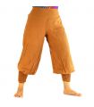 Pantalones de harén - algodón - marrón