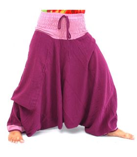 pantalon de harem violet