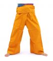 Pantalones de pescador tailandés - amarillo- algodón
