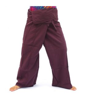 Pantalones Thai Fisherman - magenta - algodón