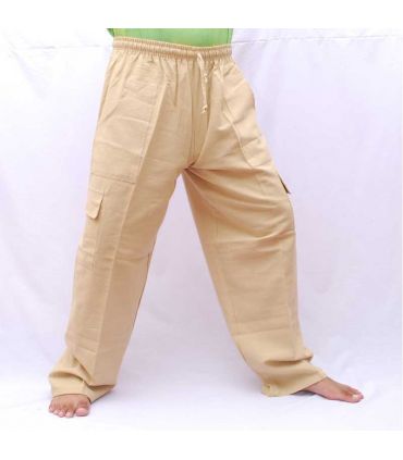 Gang Ghaeng Thiao pantalon décontracté en coton - couleur coton naturel