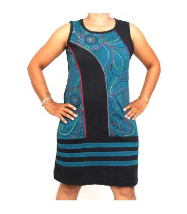 Nepal skirt with decorative stitching