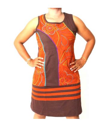 Nepal skirt with decorative stitching