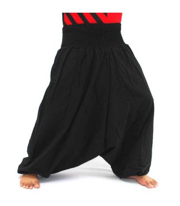 Sarouel en coton noir