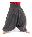 Pantalones de harén Yoga algodón gris