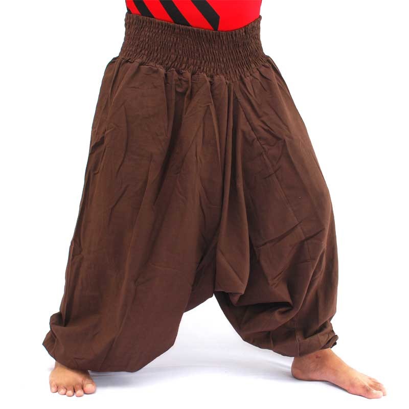 Harem pants Baggy Pants cotton brown