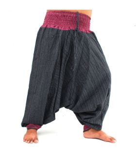 3/5 Harems pants in cotton white TCM6